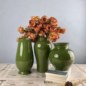 Vasi Vaso in ceramica moderno e minimalista Decorazione della casa Soggiorno Foyer Disposizione di fiori secchi Idroponica