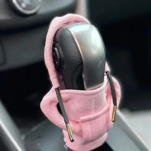 NEW 2024 Hoodie Car Gear Shift Cover Fashion Gearshift Hoodie Car Gear Shift Knob Cover Manual Handle Gear Sweatshirt Change Lever Cover