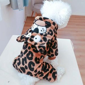 Vestuário para cães Roupas para animais de estimação Filhote de cachorro Pulôver Tigre Padrão Gato Quatro Pernas Roupas Com Capuz Inverno Quente