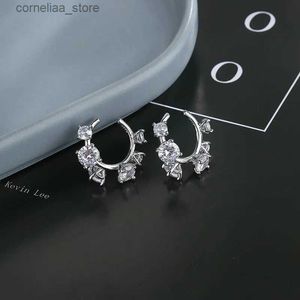Ear Cuff Ear Cuff 1 piece of irregular zircon earrings suitable for girls fashionable ear sleeves earrings parties silver and gold colored jewelry gifts Y240326