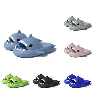 style2 Slipper Shark slippers men's summer indoor living Home thick bottom non-slip couple slippers antibacterial and antibacterial