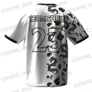 남자 티셔츠 mens 티셔츠 팀 스피릿 유니폼 컬렉션 컬렉션 컬렉션 12 게임 플레이어 유니폼 의류 탑 남자 탑 프린팅 티셔츠 팬 t240325