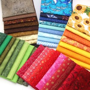 Fabric 9pcs/lot Layer Cakes Cloth Bundles TAFFETA Cotton Printed fabric Patchwork Cloth art handmade DIY Quilting Sewing Crafts