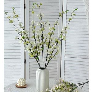 Dekorativa blommor 103 cm Artificial Wedding Flower Snow Willow American Pastoral Style Silk Texture Fake