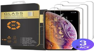 3 Packs Temperierte Glasschirmeschutz für neues iPhone 14 13 iPhone 12 Pro Max 11 x XR XS 026 mm 25D RUNDED Edge3204763