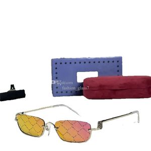 Męskie i damskie projektant pół ramy prostokąt wielofunkcyjny UV400 mody uliczny okulary przeciwsłoneczne GG1278S