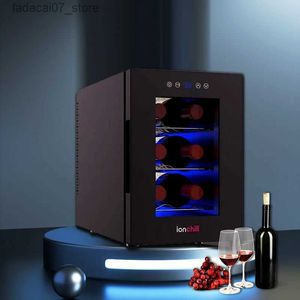 Refrigerators Freezers Peque o Para Cuarto 6 bottle wine cooler mini refrigerator with wine rack and temperature control Q240326