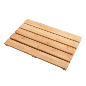 Matten Bad Dusche Bodenmatte Holz Badematten Teppich für Küchenzubehör Fußmatte