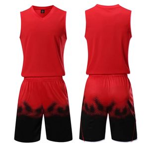 Sleeveless Mens Basketball Jersey Sets women Youth Kids Shirts and Shorts Sports Uniforms Quick Dry Male Kit 240312