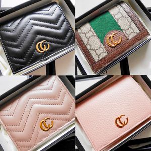 Marmont Ophidia embossed leather Designer Wallet animal Luxury Card Holders Womens key pouch mens fashion Coin Purses Key Wallets Tiger Head snake Purse Cardholder