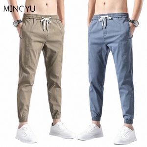 Spring Summer Streetwear Hip Hop Cargo Pants Męskie spodnie ładunkowe Elastic Harun Kidence Pant Joggers Khaki naśladowanie dżinsów Mężczyzna V7GZ#