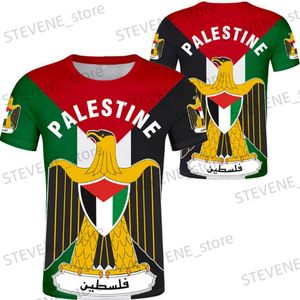 Homens camisetas PALESTINA T-shirt 3D Impresso Casual Strt Carta Camiseta Nação Bandeira Tate Palestina College Oversized Design Homens Mulheres Roupas T240325