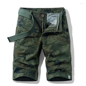 Pantaloncini da uomo Jungle Camouflage Workwear Pantaloni medi Estate larghi dritti per il tempo libero Arrampicata sportiva