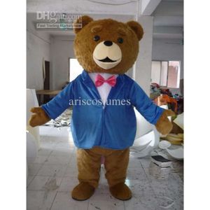 Trajes da mascote trajes da mascote halloween natal urso mascote dos desenhos animados de pelúcia fantasia vestido traje da mascote aa