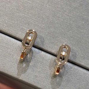 Stud Luxury Fashion Brand Argento sterling 925 Gioielleria raffinata Orecchini placcati oro rosa per le donne Charms Bijoux di alta qualità J240326