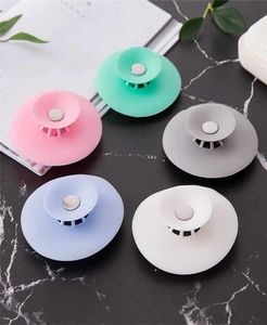 Strainers Silicone flying saucer floor drain kitchen push-type bathroom sink anti-ging plastic anti-odor closed sink filter cover8544721