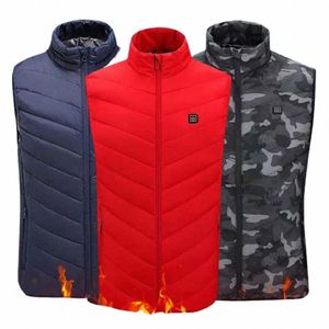 unisex Heating Waistcoat USB Interface Fi Men Women Coat Intelligent Heating 2/4 Heated Zes Heated Vest for Cold Weather 91GL#