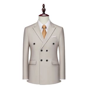 2024 NYA MENS CASUAL BOUTIQUE Ultra-tunn dubbel bröstfast färg Business Wedding Jacket 240326