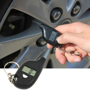 Mini Keychain Style Tire Gauge Digital Lcd Display Car Tire Air Pressure Tester Meter Auto Car Motorcycle Tire Safety Alarm New