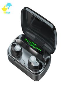VITOG M5 TWS Wireless Bluetooth 50 Headset Sport Waterproof Touch Earuds 9D Stereo Music Earphone Gaming hörlurar med LED DIS3533013
