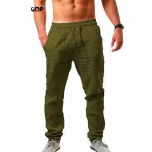 Pantaloni da yoga solidi da uomo Pantaloni da felpa Pantaloni da uomo a gamba larga Pantaloncini casual Uomo Cargo Oversize Sport Training i6lV #