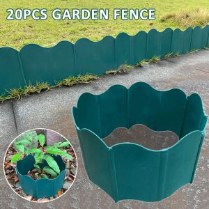 Bramy 20 szt. Plastikowy ogród ogrodowy obrzeża ogrodzenie ścieżka na dziedziniec krawędź panelu panelu ściany żwirowe ogrodzenie ogrodzeń ogrodzenia