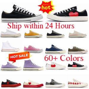 Scarpe firmate Canvas Sneaker anni '70 uomo donna Classic Big Eyes Piattaforma con fondo spesso Nero Bianco Run Star prezzo basso