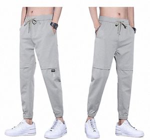 2024 neue Arbeitskleidung Casual Hosen Männer Gestickte Lose Frühjahr/Sommer Elastische Taille Elastische Sport Casual Hosen H0hw #