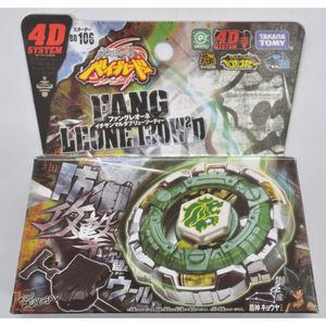Tomy Beyblade Metal Battle Fusion Top BB106 FANG LEONE 130WD 4D MIT Light Launcher 240304