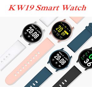 KW19 SMART WACK VATTOSKAL ARMBANDS Blodtryck Hjärtfrekvensmonitor Fitness Tracker Sport Intelligent för Andriod iOS med RE3938566