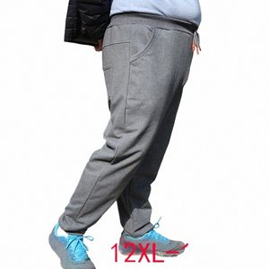 Herbst Frühling Männer Jogginghose plus Größe 10XL 8XL 11XL 12XL große Größe Soprts Hosen Stretch Elastizität lose Hosen 170 kg 52 54 56 C35K #