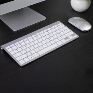 Kuddar RYRA Trådlös laddningsbart tangentbord och musuppsättning 78 Keys Waterproof Mini -tangentbord 2.4G USB -laddning för Apple PC -dator