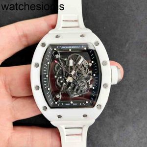 Richamill Szwajcarski ZF Factory Watch zegarek Męskie mechaniczne luksusowe na rękę beczkę wino luf
