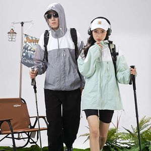 男性とカップルのための夏の日焼け止めのコート、青少年の屋外釣りの肌の服