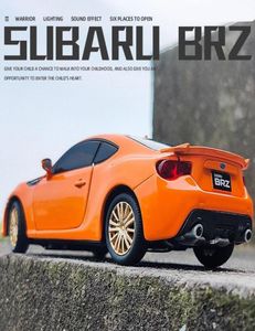 1 32 Subaru BRZ Модель спортивного автомобиля из сплава Литье под давлением Моделирование металлических игрушечных транспортных средств Модель автомобиля Звук Свет Коллекция Детская игрушка в подарок N2756450