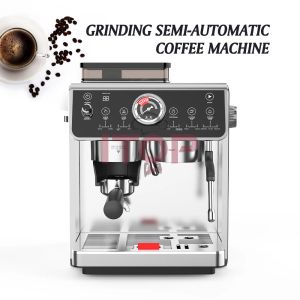 Tools Itop 3in1 Automatic Coffee Hine, Grinder, Milk Forther Touch Screen Dual Boiler Pid 58mm Portafilter 20 Bar Bean to Espresso