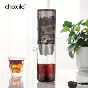 1PC Glass Cold Maker Butelka, domowa adustable zalewaj czajnik, regulowany komercyjny typ kroplówki ręczny doniczka, narzędzia, akcesoria do kawy