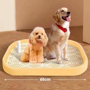 Lådor Portable Pet Dog Toalett Valp Potty Tray Potty Toalett Dog Potty Tray Training Pad Holder Holder Löstagbart rengöringsverktyg PET -leveranser