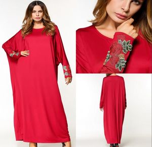 Newest Wholes 2018 Red extra large loose skirt and large size ankle Dubai costumes robe bat sleeves In Stock Special Occasion 3784884