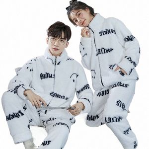 2023 neue Paare Nachtwäsche Winter Warme Flanell Nachtwäsche männer Thicked Pijamas Set Frauen Fi Pyjamas Jugend Junge Mädchen Pyjamas x0KR #