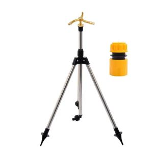 Sprinkler Bahçe Malzemeleri 360 Derece Dönen Tripod Sprinkler Geniş Alan Otomatik Sulama Tarım Çim İnce Sprey Bahçesi