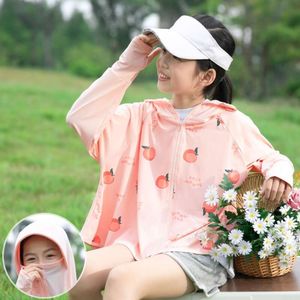 Children's Boys Girls Baby Thin Summer Coat with Ice Silk Cool and Breathable Sunscreen Clothes for UV Protection