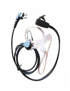 10x 2 Pin Güvenlik Gizli Akustik Hava Tüpü Kulak kulaklığı mikrofon PTT Motorola için iki yönlü radyo telsizi RDU2020 BPR40 CP110 2615656