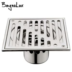 Bangnolux SUS 304 Stainless Steel Square Shower Grate Waste Tile Insert Square Floor Waste Grates Bathroom Drains Drain Strainer 240311