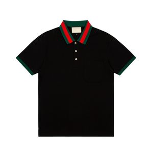 Polo magliette di lusso magliette di lusso designer casual designer casual camicia a manicotto polo puro cotone maniche di alta qualità magliette maschili da uomo ricamato