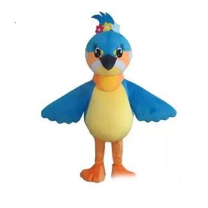 Mascot Costumes Christmas Halloween Lovly Blue Bird Mascotte Cartoon Plush Fancy Dress Mascot Costume