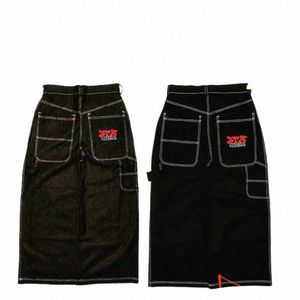 Y2k Neue Retro 3pmwear Brief Stickerei Hip-hop Jean Fi Casual Baggy Schwarz Gerade Breite bein Hosen Harajuku streetwear Männer v7kS #