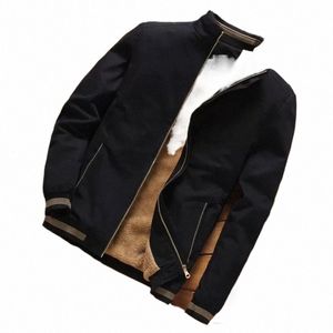 nuova tuta sportiva casual da uomo bomber giacca calda più piumino ispessito giacca a vento militare uniforme da baseball di grandi dimensioni 5XL E5Ls #