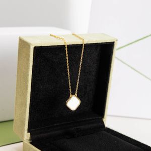 Classic Clover Necklace Designer Necklace for Women High Quality 18K Gold Mother-of-pearl Necklaces