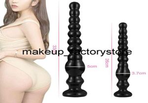 Massaggio Long Butt Plug Balls Anal perline di Dildo Prostate Massager Anus Vagina Masturbazione Agli adulti giocattoli sessuali per donne Coppie Giochi P9994616